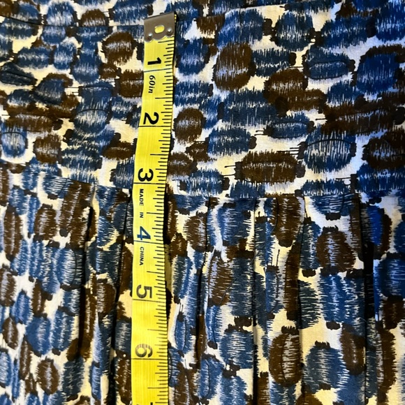 Mossimo Pleated Skirt, Blue Brown | 16 - Picture 7 of 13